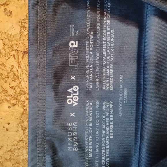 Myrose Buddha Women's Blue Mermaud Active Leggings Size S NWT - Picture 3 of 6